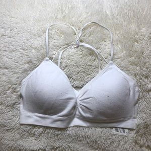 Abercrombie & Fitch White Strappy Bralette